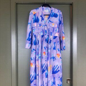 Rare Heinui Nico Dress in Violet Collage